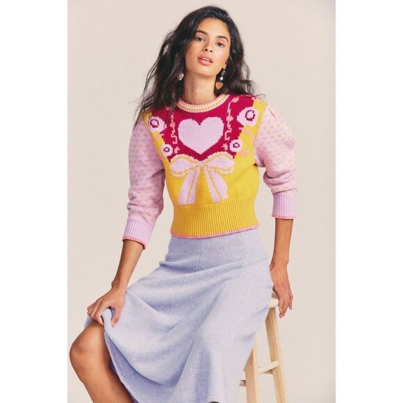 LoveShackFancy Sweaters - LOVESHACKFANCY Emani Crewneck Sweater